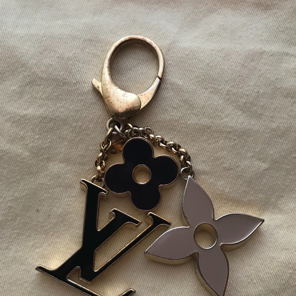 Fleur de Monogram Bag Charm